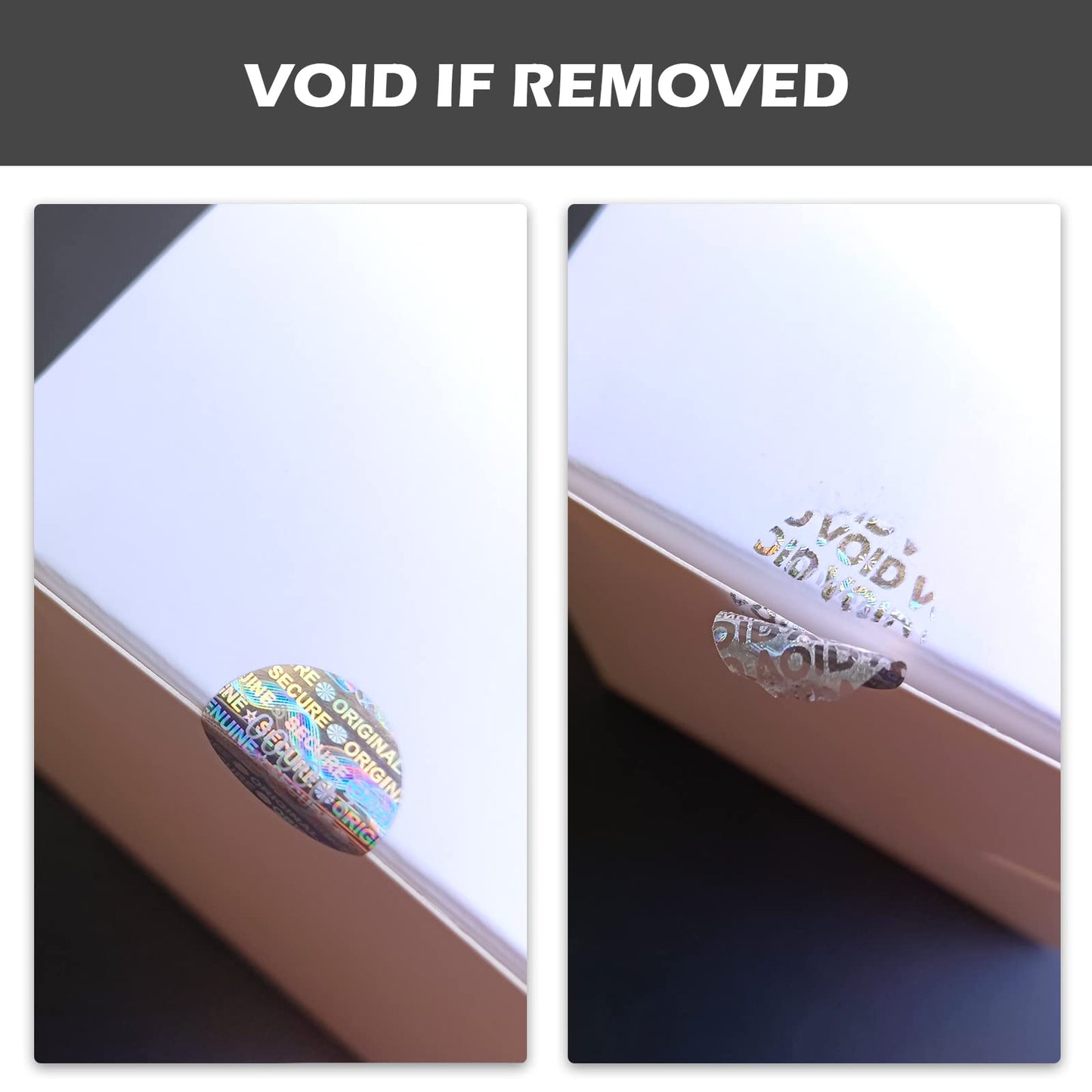 180pcs Tamper Proof Hologram Stickers Security Genuine Original Guaranteed Labels Warranty Void Seal Tamper evident Stickers with Unique Serial Number (0.6inch,Circular) 180pcs
