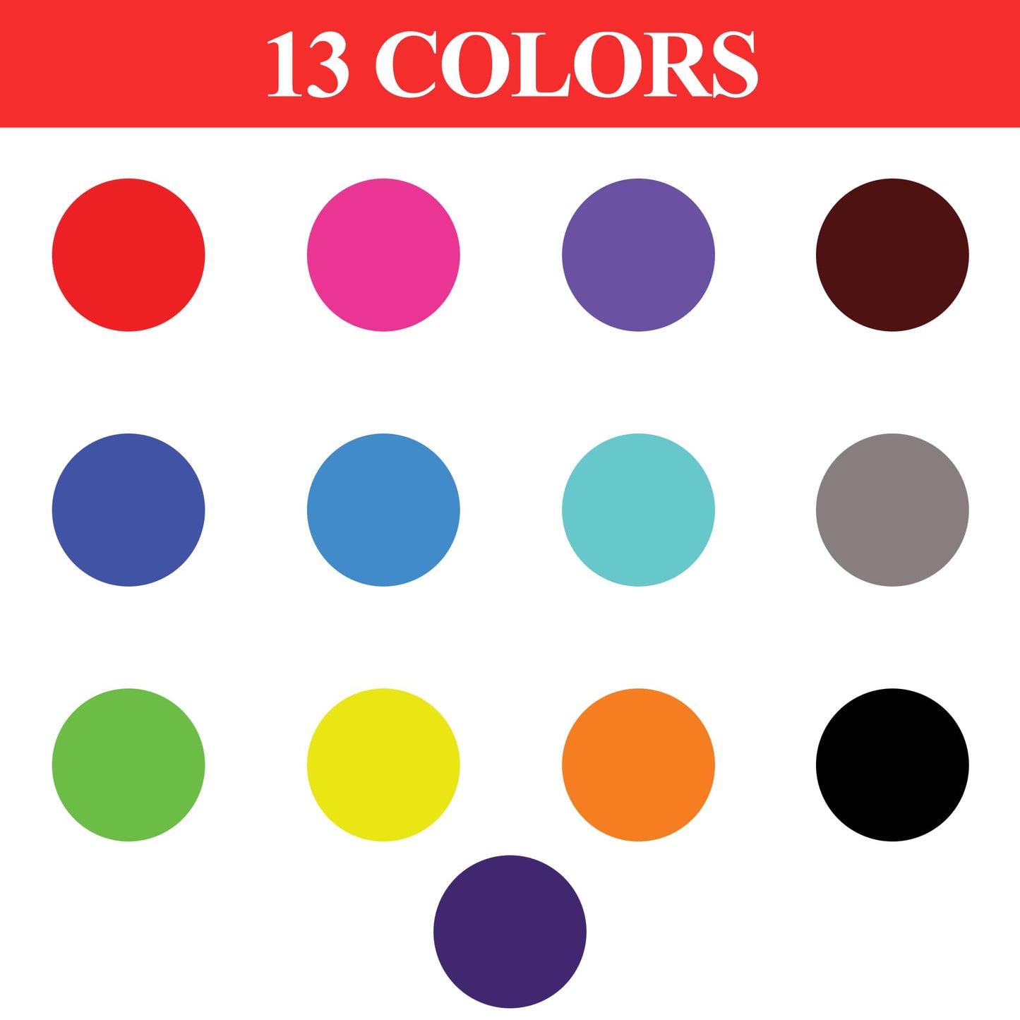 2600 Pcs Colored Dot Stickers, 3/4 Inch Round Color Coding Labels, 13 Color Circle Stickers for Office, Classroom, Papers, Teaching Events, Garage Sales
