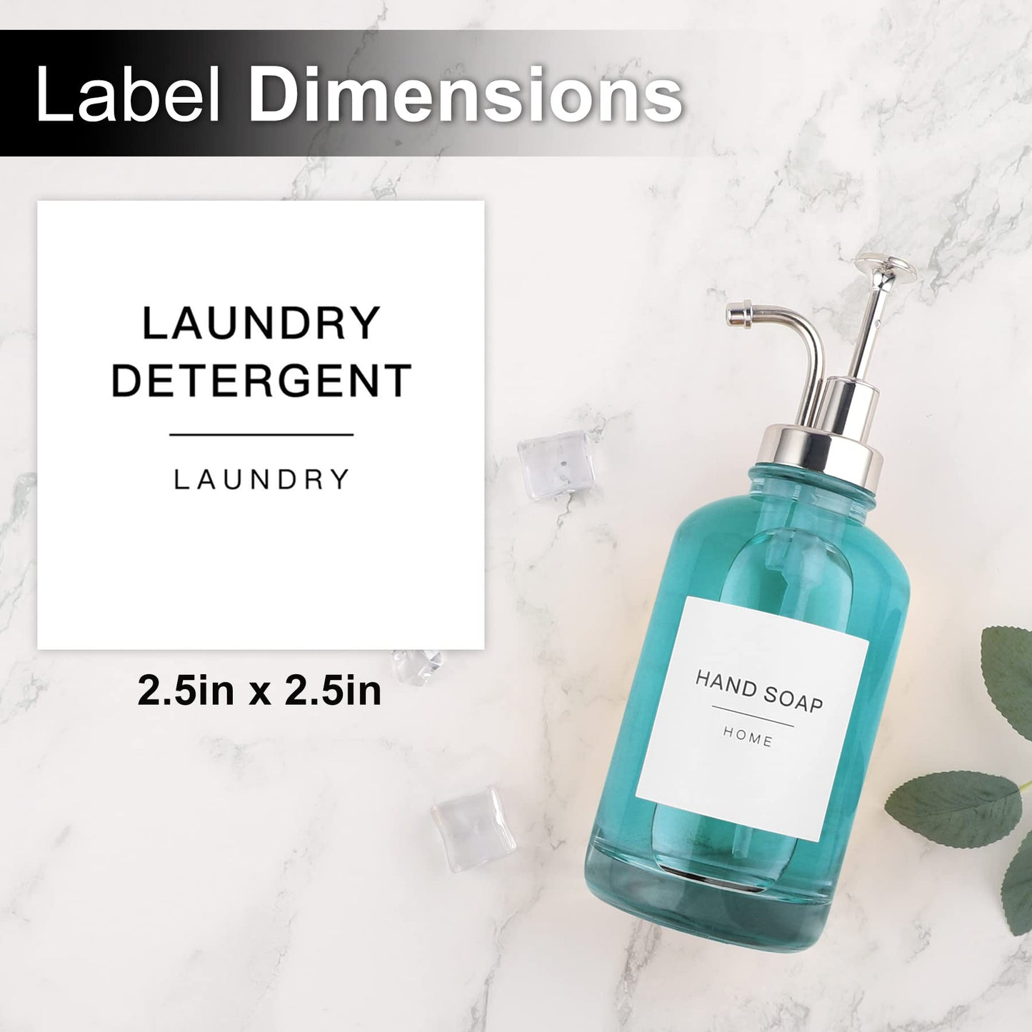 180 Minimalist Laundry Labels for Jars, Laundry Stickers for Containers, Cleaning for Laundry Room Spray Bottles and Household Organization, Waterproof and Easy to Stick and Peel White