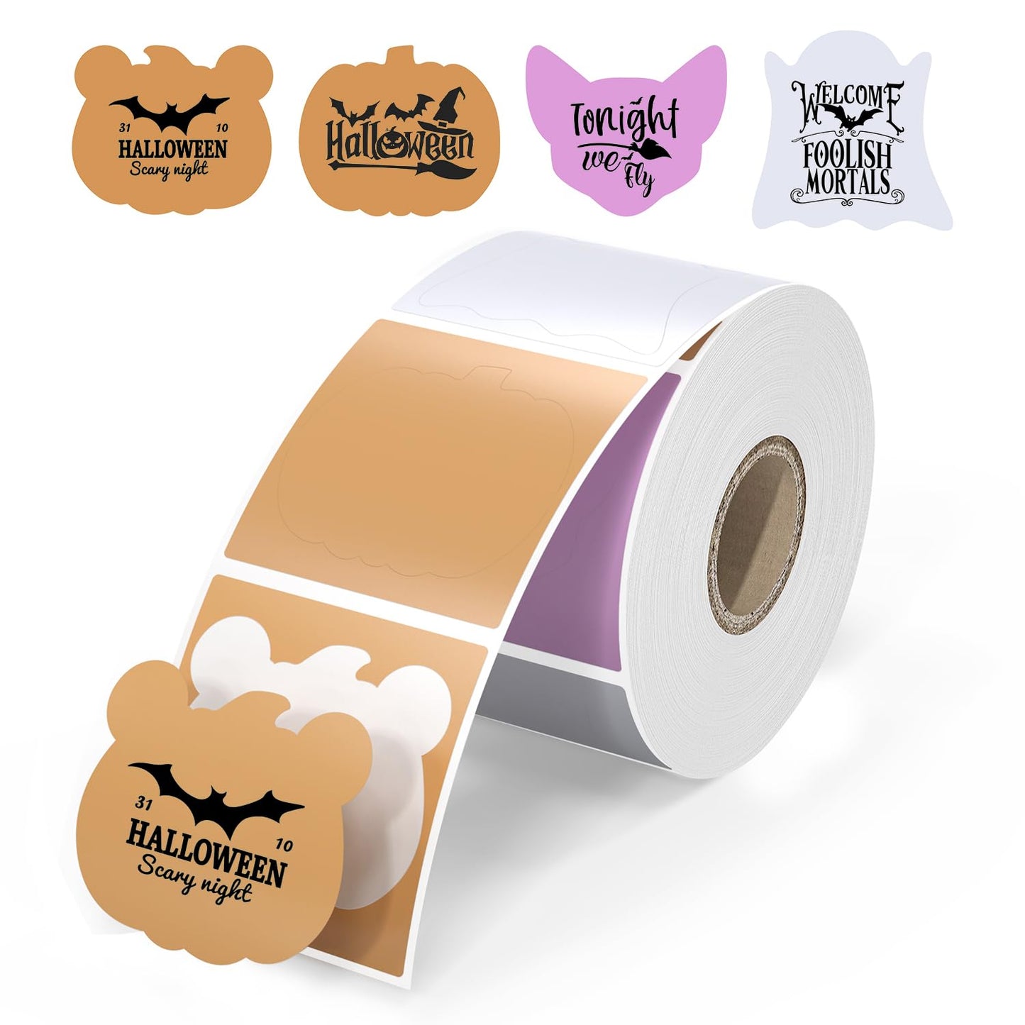 Holiday Thermal Labels Self-Adhesive Stickers for Packaging Name Price Label DIY Custom Logo Design Gifts Crafts Home Decor 2 inch Holiday Labels