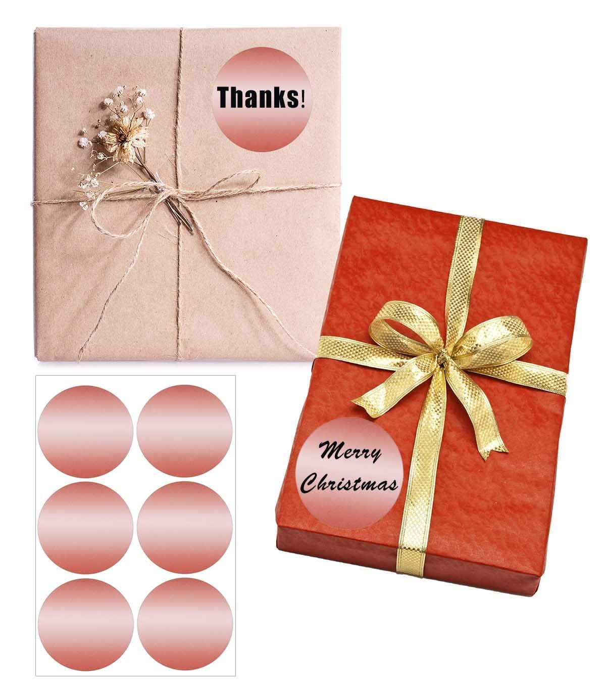 Royal Green Circle Sticker Labels 50mm Rose Gold Stickers 2 inch - 72 Pack Rose-gold 72-Pack