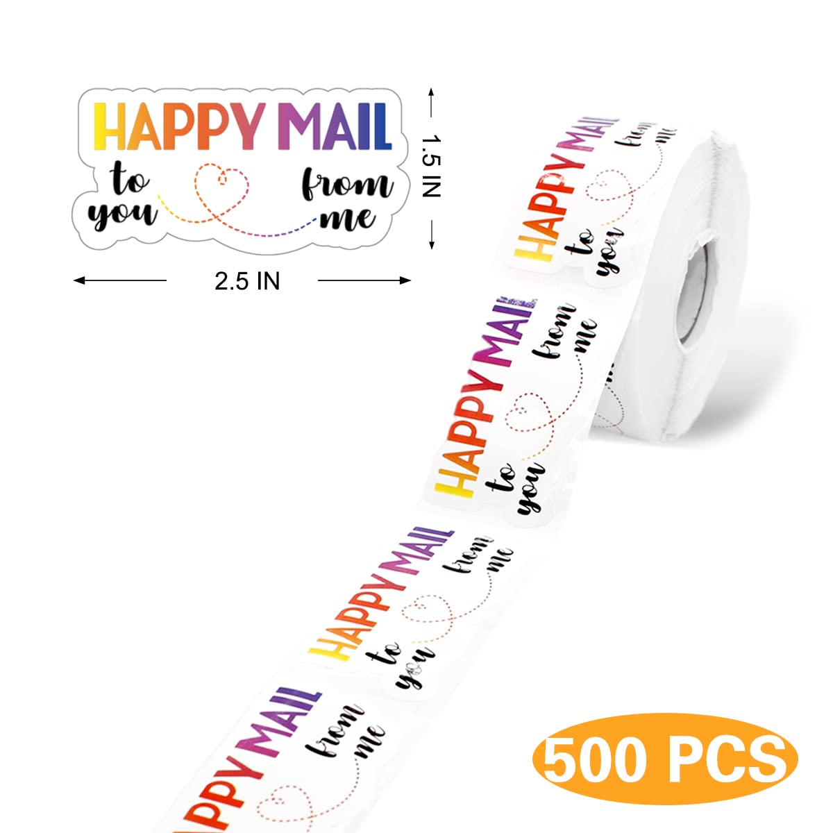 Muminglong Thank You Sticker, Small Business, Handmade, 500 PCS (to You from me) To you from me