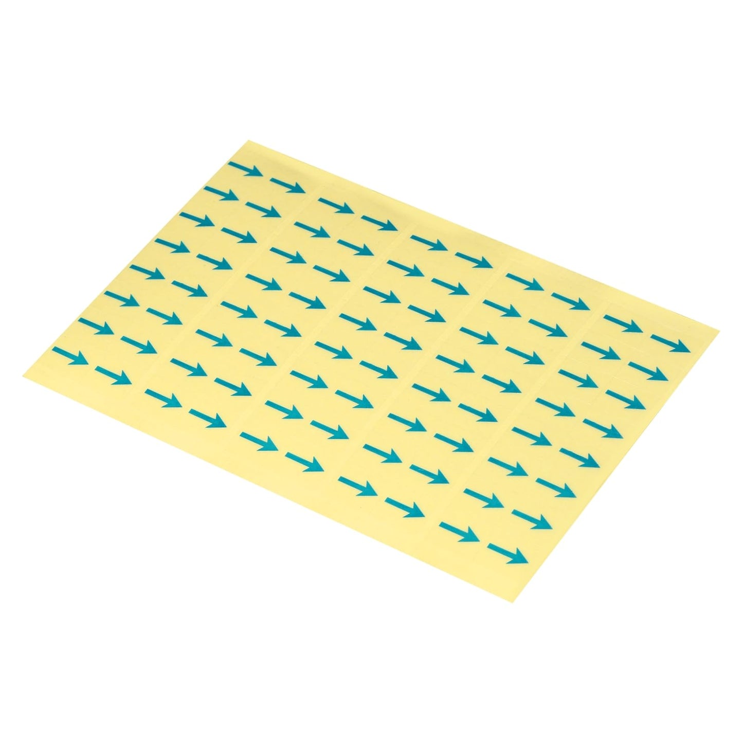 PATIKIL Small Arrow Stickers 0.5x0.4, 10 Sheet PET Self Adhesive Product Inspection Defects Indicator for Industrial Work, Blue