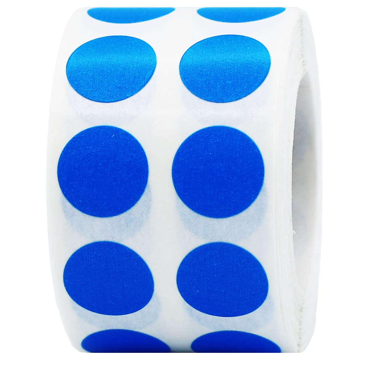 Blue Color Coding Labels for Organizing Inventory 0.50 Inch Round Circle Dots 1,000 Total Adhesive Stickers On A Roll