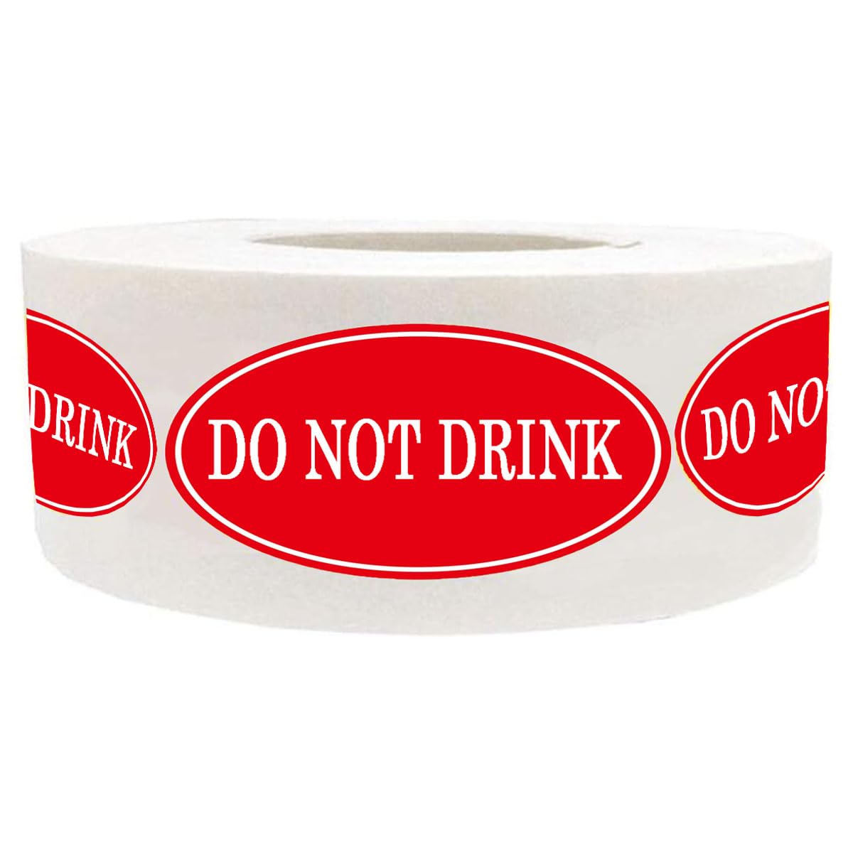 Do Not Drink Warning Labels Stickers,Fluorescent Red Do Not Drink Medical Label Sign Decals,Safety Warning Label,500 Pcs Per Roll