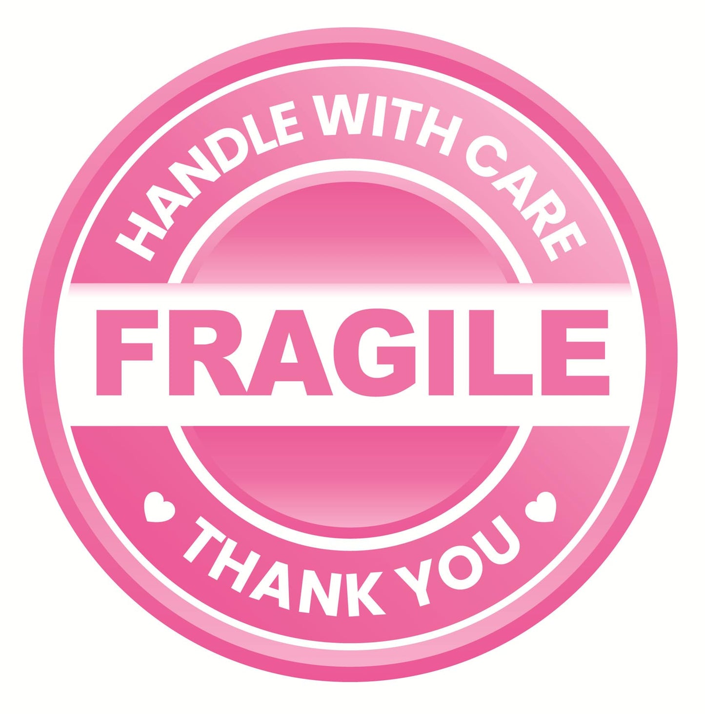 Fragile Sticker,2inch 300pcs Round Fragile Handle with Care Thank You Sticker for Shipping