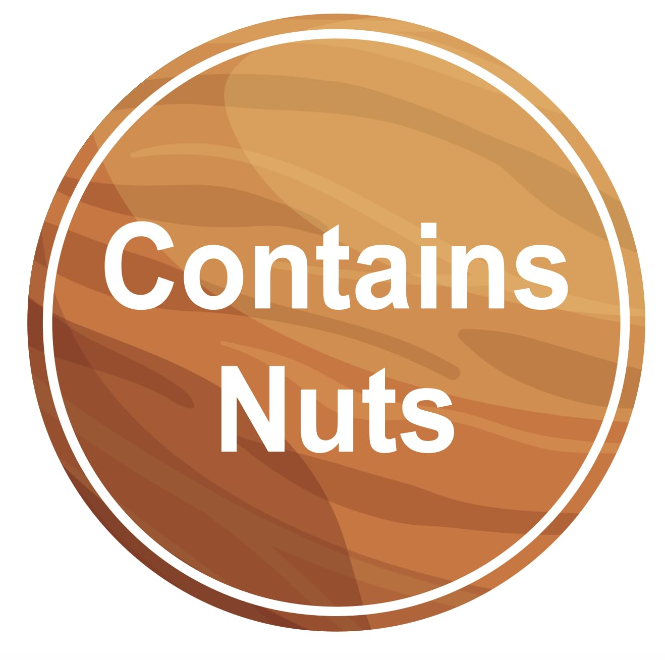 1.5 inch 300PCS Contains Nuts Stickers for Food, Kitchen