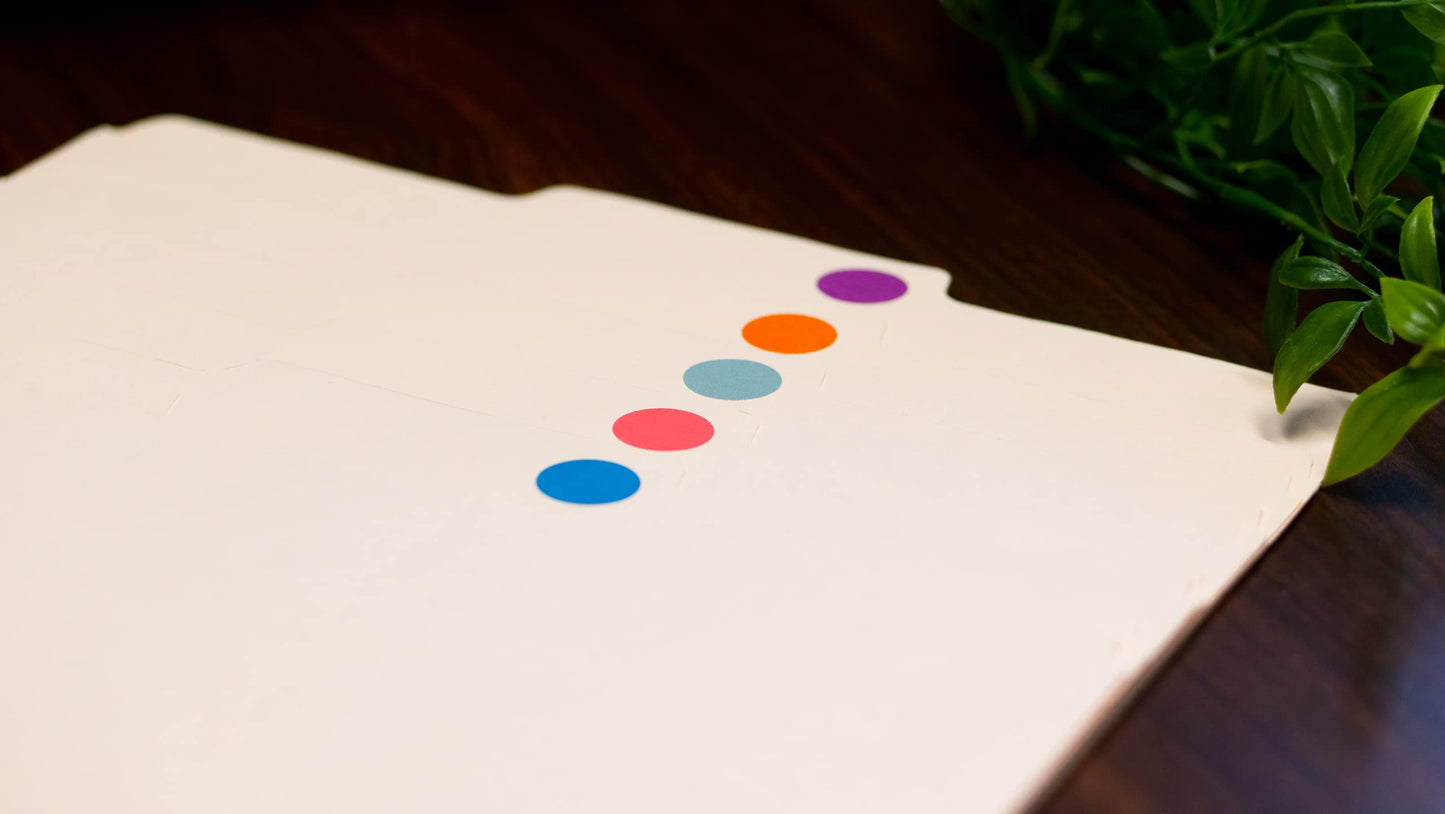 Sunburst Systems 7061 Color Coding Dots 1000 Count Label Sticker, Color Sticker dots, Blank Price Sticker, Office and Classroom Supplies, Butternut