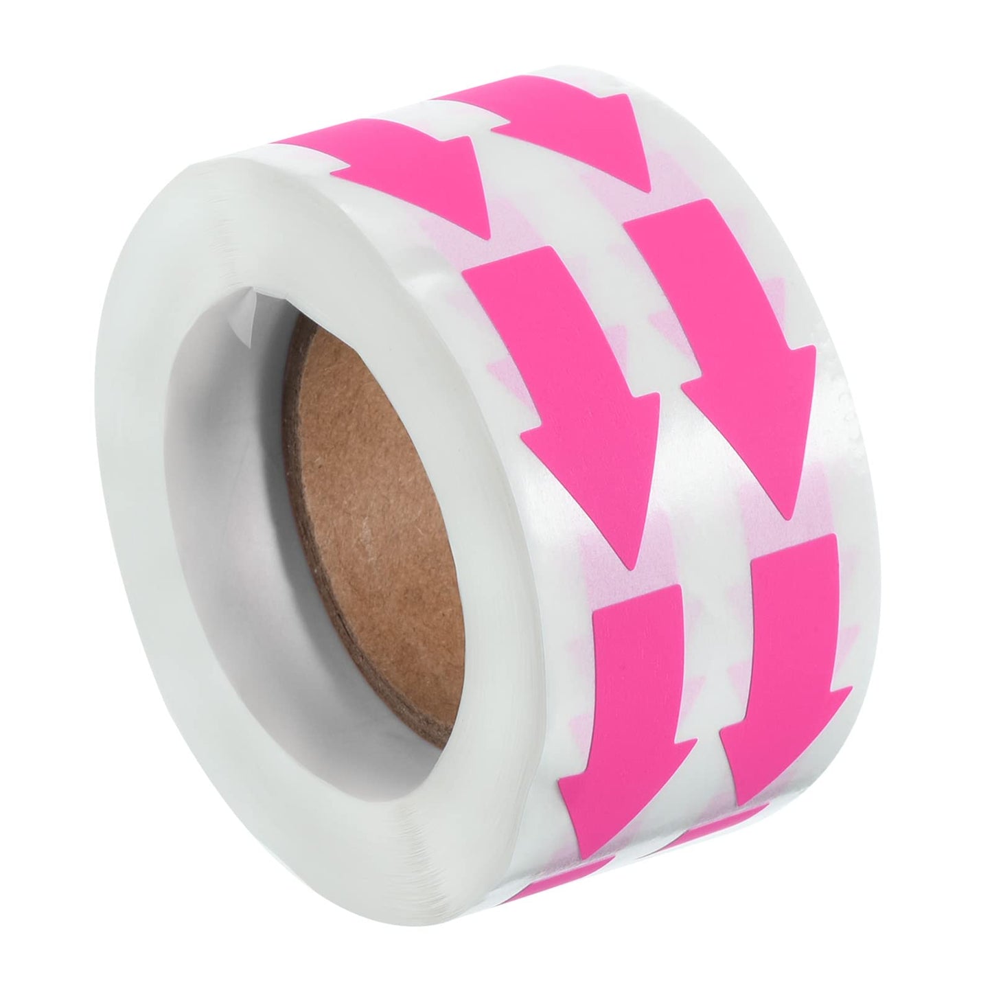 PATIKIL Arrow Sticker 1.2x0.6", 1000 Pcs Adhesive Color Coding Decal for Gas Flow Direction Inspection Defect Marking, Bright Pink