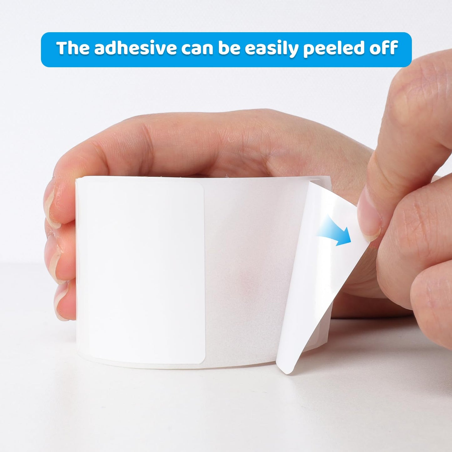 3 Rolls Label Tape Thermal Label Tape Label Print Stickers 1.57''x1.18''(40x30mm) Waterproof Labels Self-Adhesive Label Tape for Label Printers 240 Label Per Roll (White, 1.57""x1.18"") 1.57"x1.18" White