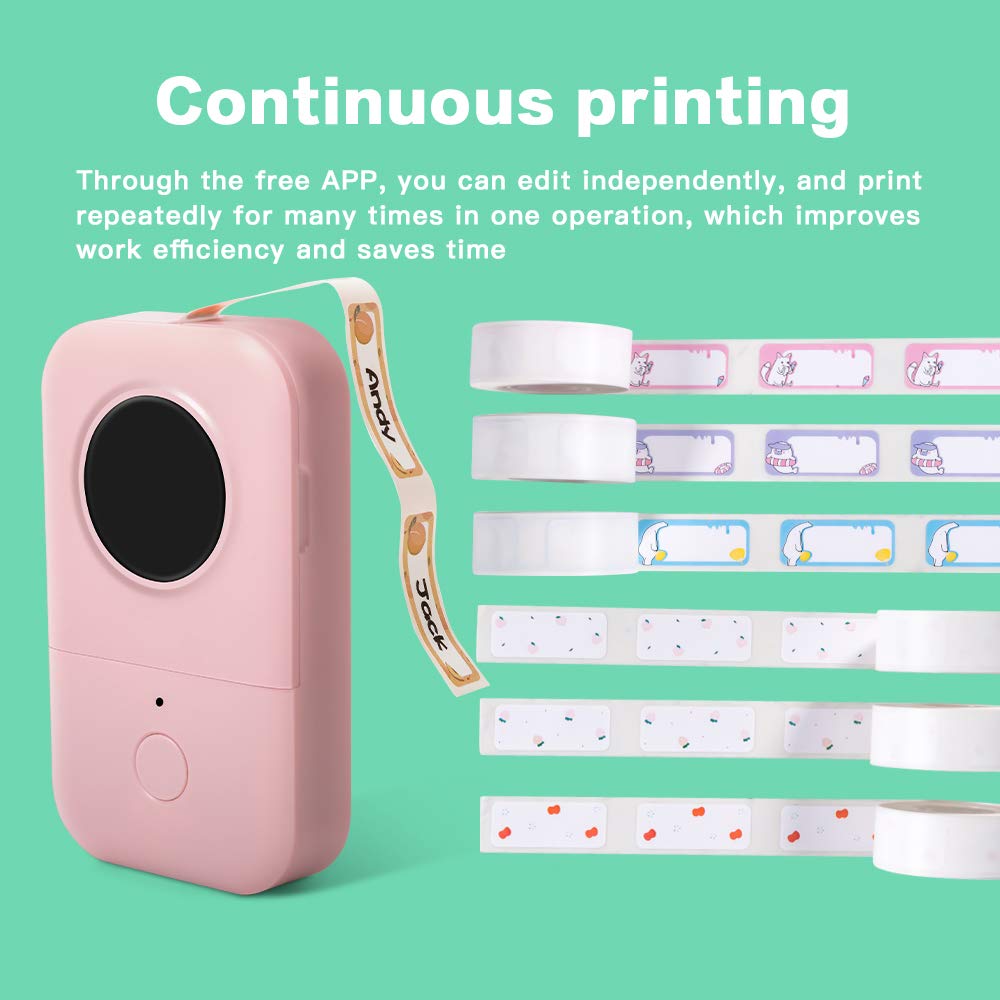 Phomemo D30 Thermal self-Adhesive Label, 3/8" X 1 1/2" (12mm X 40mm) 160 Labels/Roll, Phomemo D30 Label Tape Compatible with D30 Label Printer, Suitable for Home, School, Black on White, 3 Roll 12mmx40mm