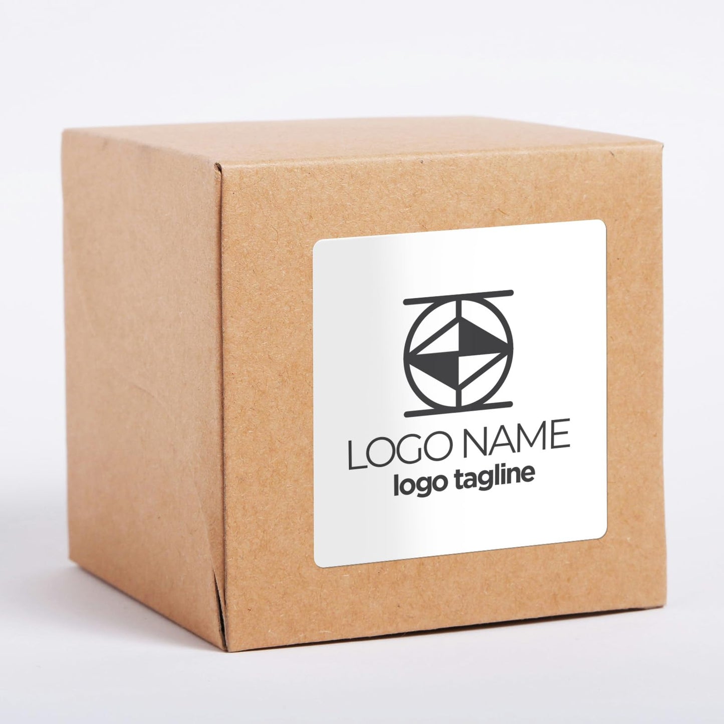White Thermal Labels 2 × 2 Inch Vinyl Rectangular Waterproof Direct Printer Sticker Self-Adhesive Perforated Name Tag for Logo DIY QR Design Office Address 500 PCS White