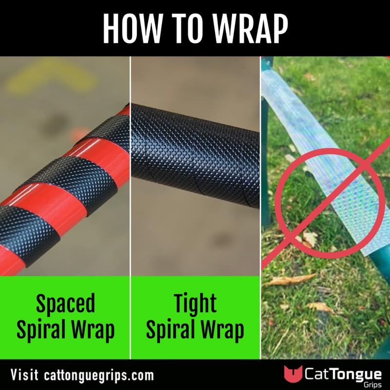 CATTONGUE GRIPS Non-Abrasive Grip Tape Roll Bundle Heavy Duty Non Slip Tape for Indoor & Outdoor Use, Waterproof Anti Slip Tape for Thousands of Uses (Black, Clear, & Glow in The Dark)