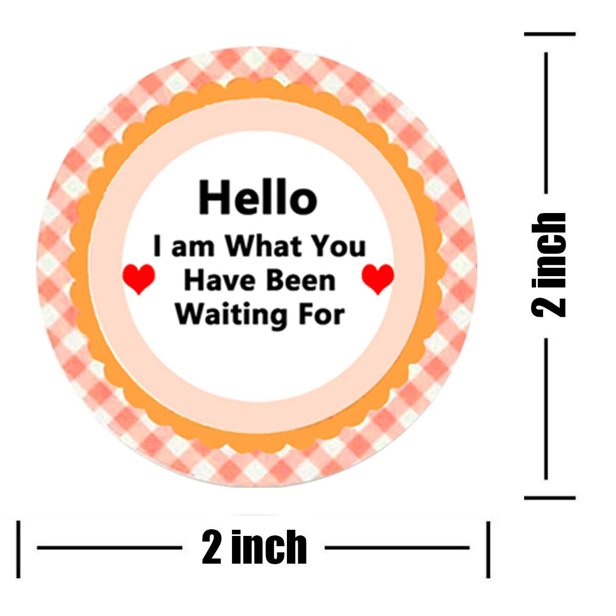 2 Inch Business Thank You Stickers,I'm What You've Been Waiting for Stickers for Package(504 Pcs)