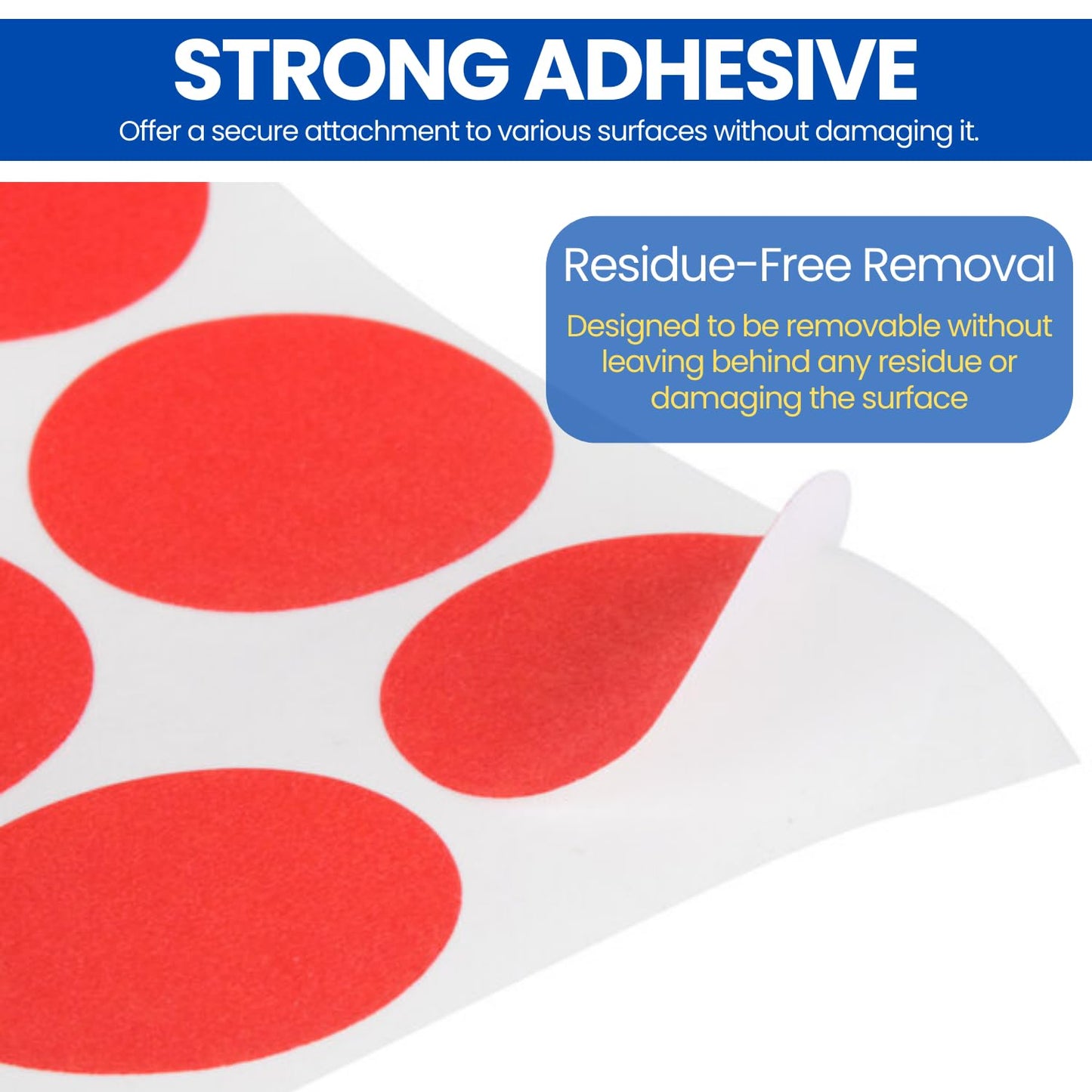 1InTheOffice Colored Dot Stickers, Round Stickers, Red Stickers, 3/4 Inch, 2,016 Pieces