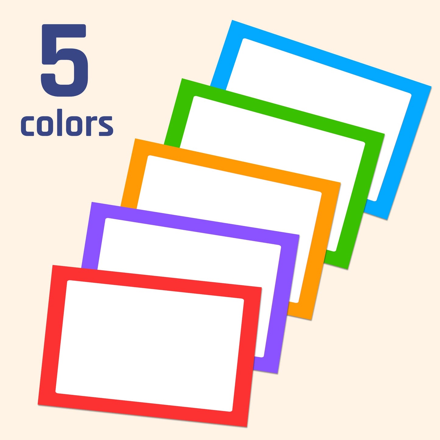 250 Pack, Colored Name Tag Stickers Labels Sheets - 3" x 2" 250 Pack
