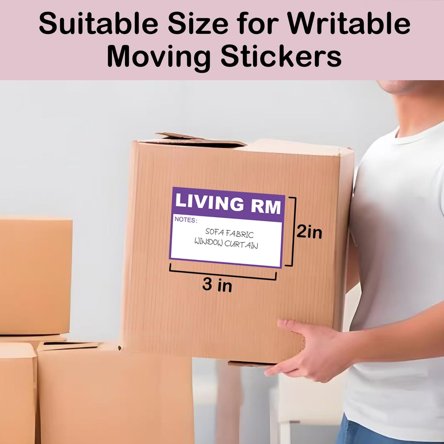 390PCS Home Moving Labels with Fragile Stickers, for Shipping, Moving Boxes, Moving Supplies and Labels Large 390.0