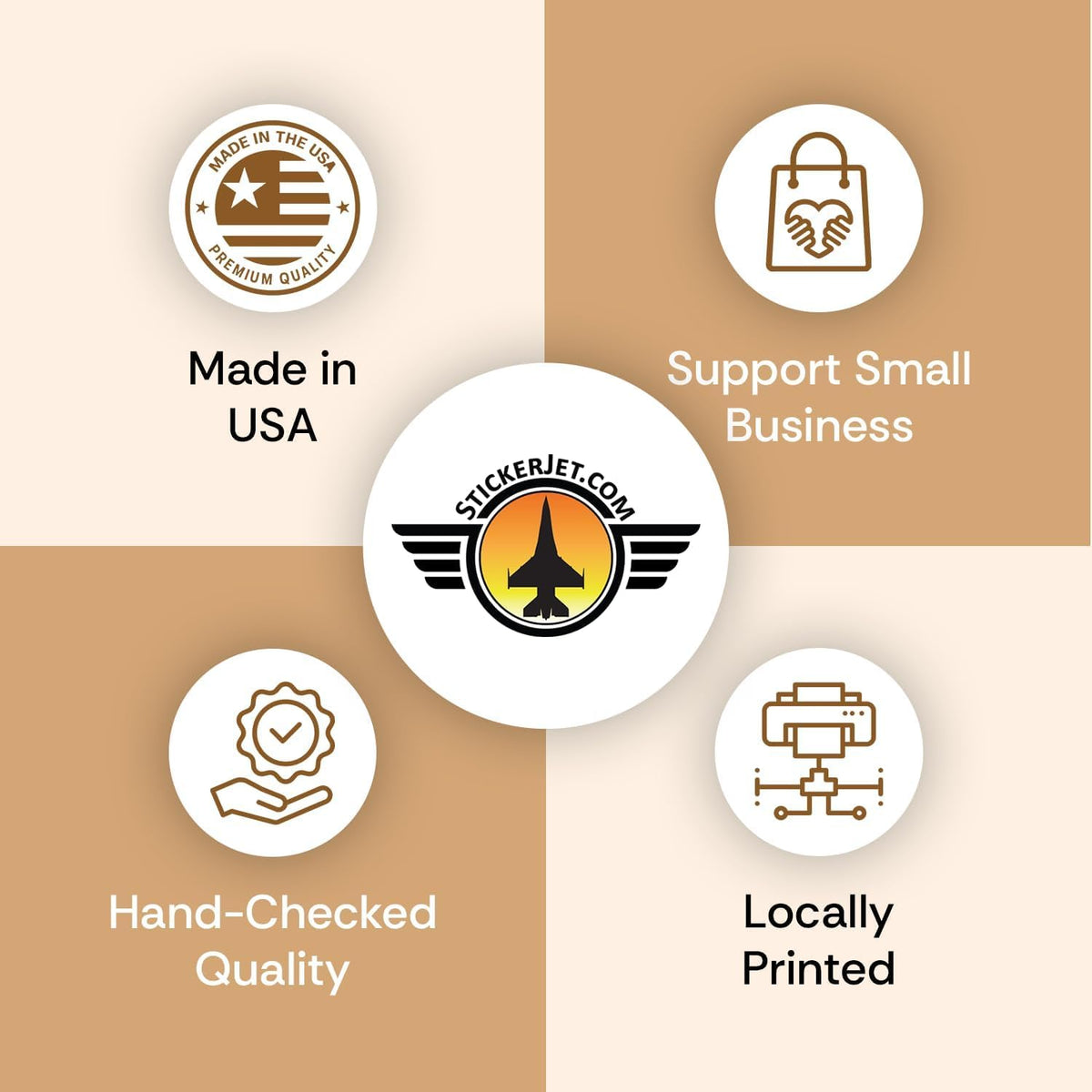 StickerJet Fragile Handle with Care Stickers Roll – (500 Labels, 3"x4") Bright Shipping and Packaging Labels with Strong Adhesive – Made in USA 3"x4" 500 Stickers - Roll
