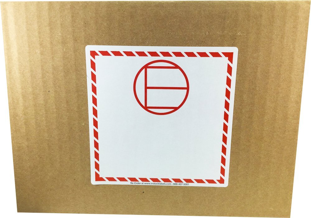 Dangerous Goods in Excepted Quantities Labels 4.125 Inch Square 500 Total Adhesive Stickers