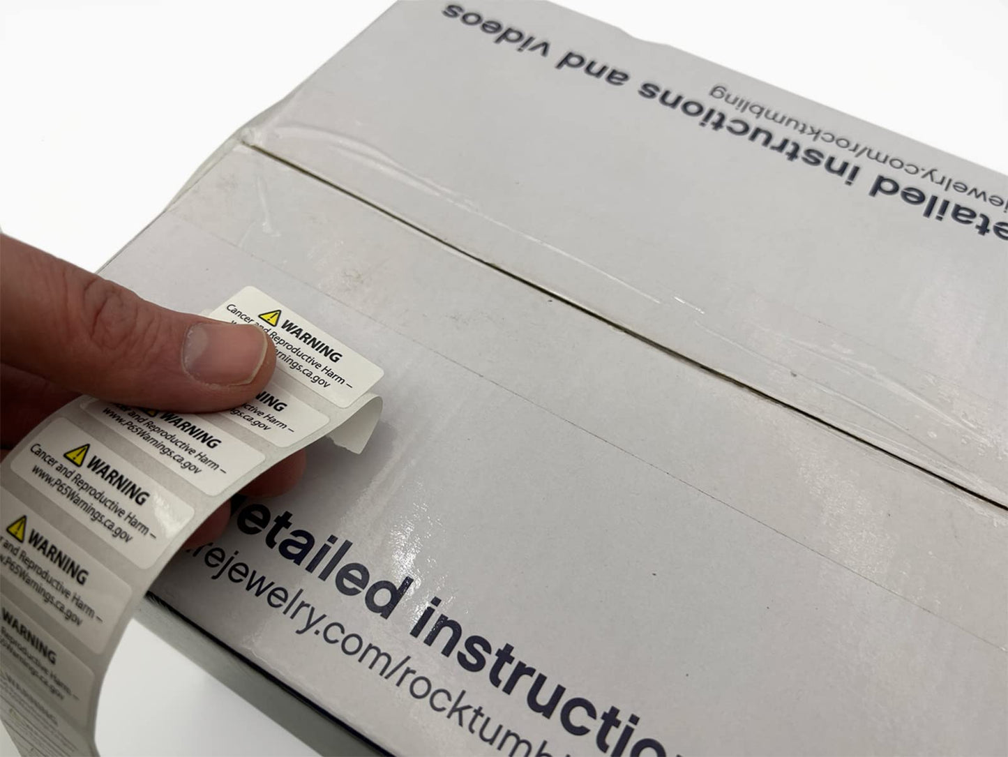 Proposition 65 Truncated Warning Labels, 0.5 Inch by 1.5 Inch | 1,000 Count