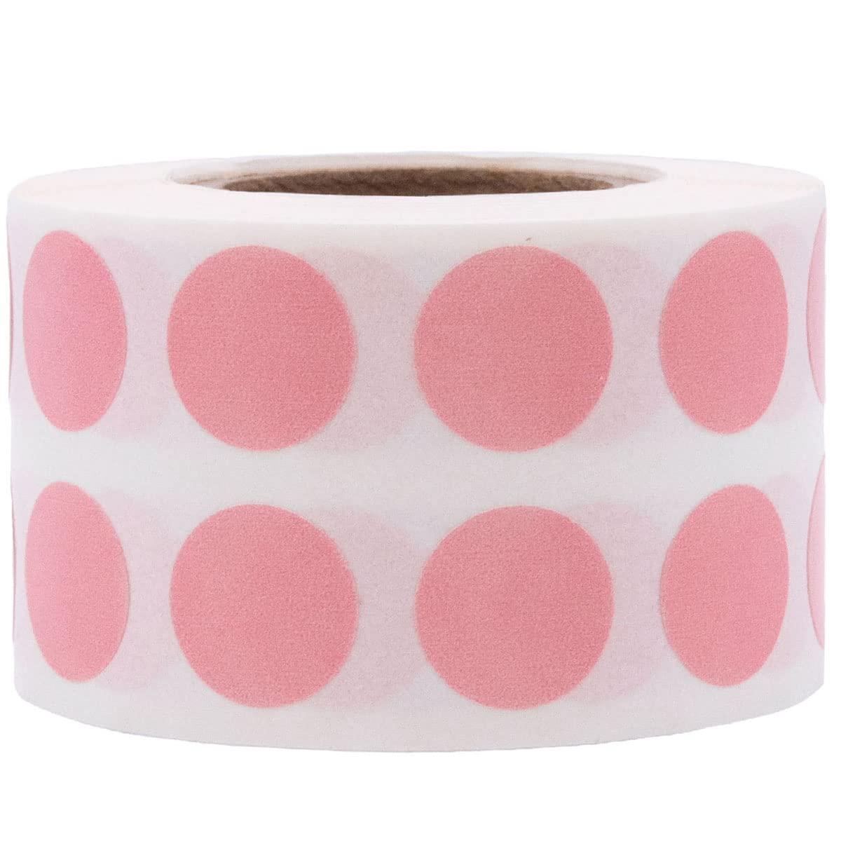 Pink 1/2" Inch Round Adhesive Labels 1,000 Color Coding Dot Stickers for Efficient Inventory Management, Crafting Projects, and Organizational Tasks in Offices, Schools, and Homes Pink