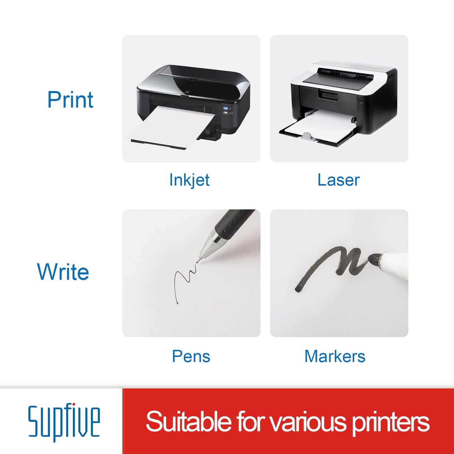 Address Sheet Labels 1" x2-5/8 Self Adhesive Sticker Shipping Labels (50 Sheets,1500 Labels) 50