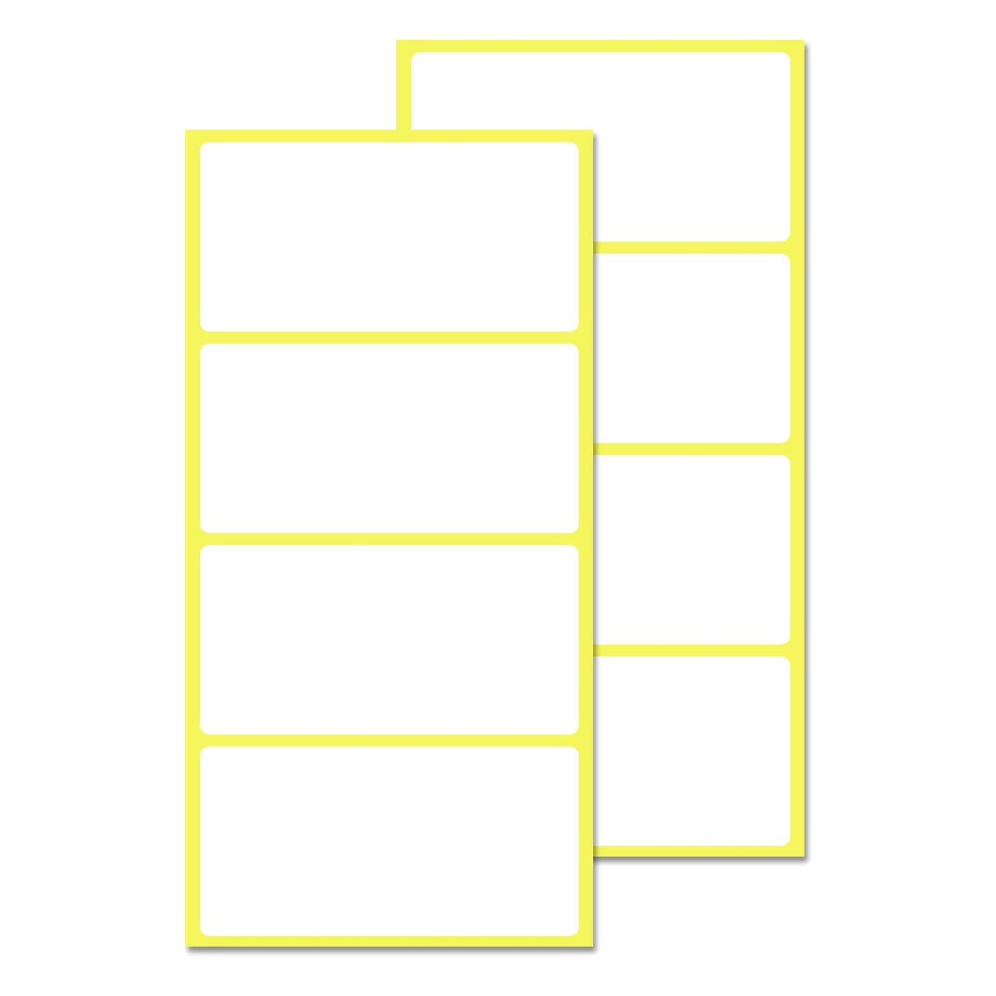 200 Pack, 4" x 2", Labels Stickers for Storage Bins - Matte White 200 Pack