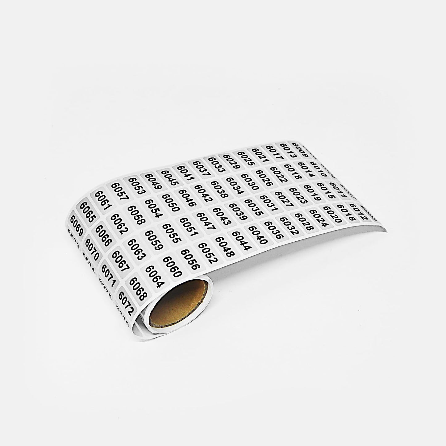 PENCK 6001 to 7000 Number Label Stickers Black Inventory Numbering Small Consecutive Number Sticker for Office Warehouse Classification Storage