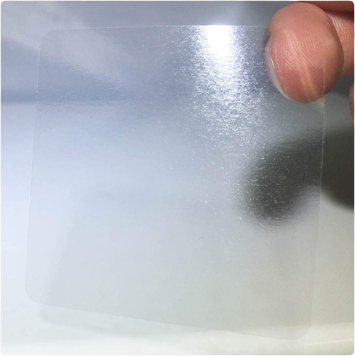 2" Ultra Clear Square Wafer Seals, 5,000 Total Labels