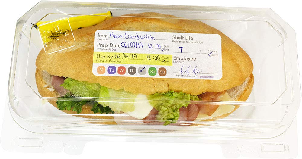 Universal Dissolvable Food Rotation Labels 1.25 x 3.375 Inch 500 Total Stickers