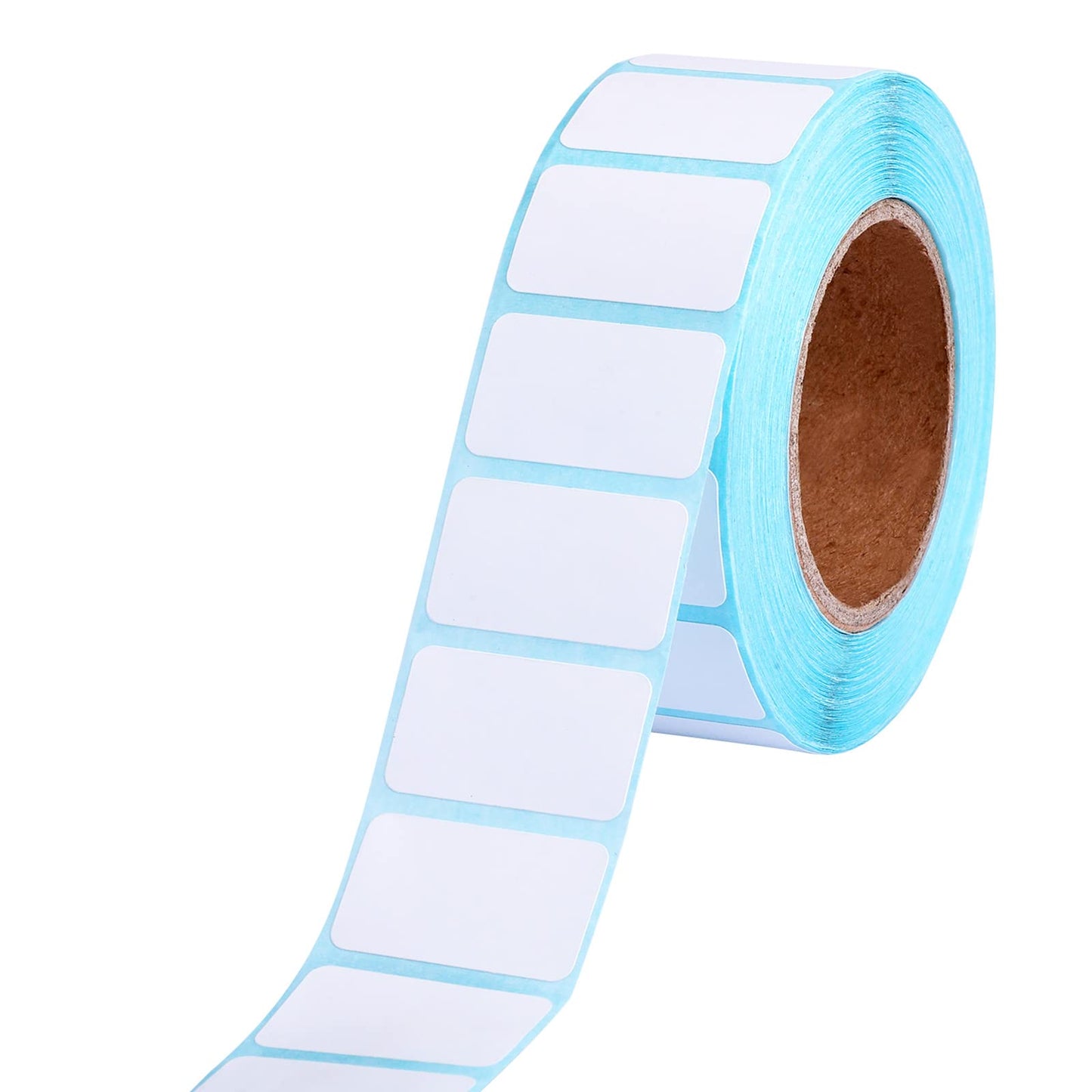1 Roll / 1000pcs 1 x 0.6inch White Rectangle Stickers Labels, Self-Adhesive Writable Container Sticker Blank Removable Labels for Containers Storage Bins Jars Bottles and Office Supplies