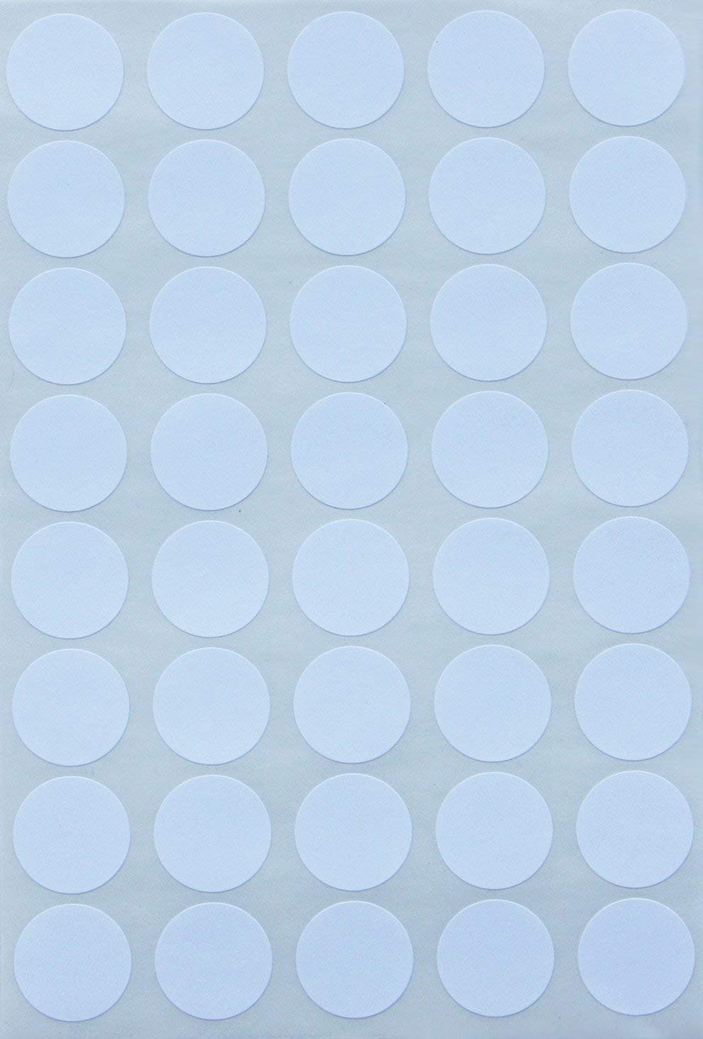 Round Sticker Dots for Inventory and Labeling 19mm 3/4 inch - White - 600 Pack