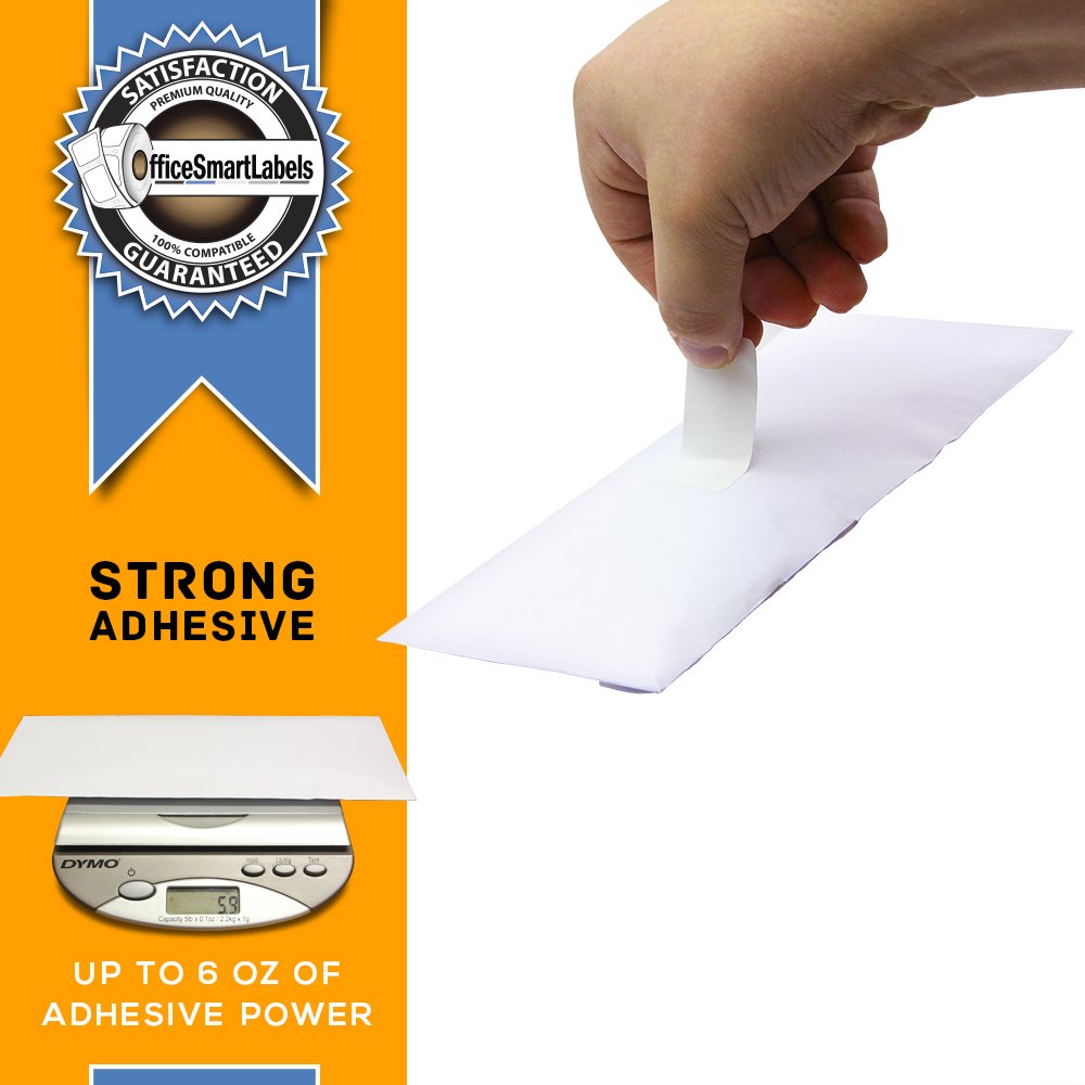 OfficeSmartLabels 3/4 x 2 inch Multipurpose/Return Blank Address Labels, Compatible with 30330 (2 Rolls / 500 Labels Per Roll)