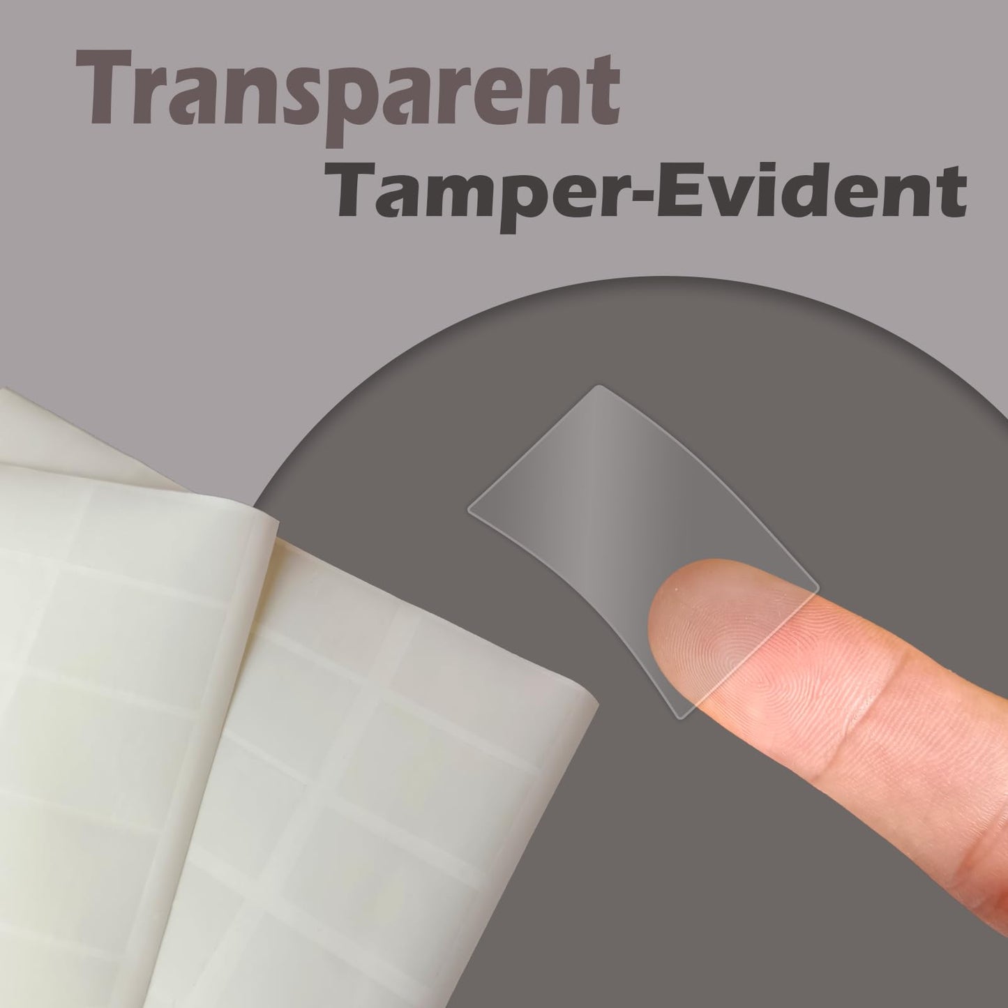 320pcsTransparent Security Warranty Void Stickers Crystal Clear Tamper evident Label Sealing Sticker Package Seal Self Adhesive Blank Tamper Proof Labels Sticker(0.79x1.26inch)