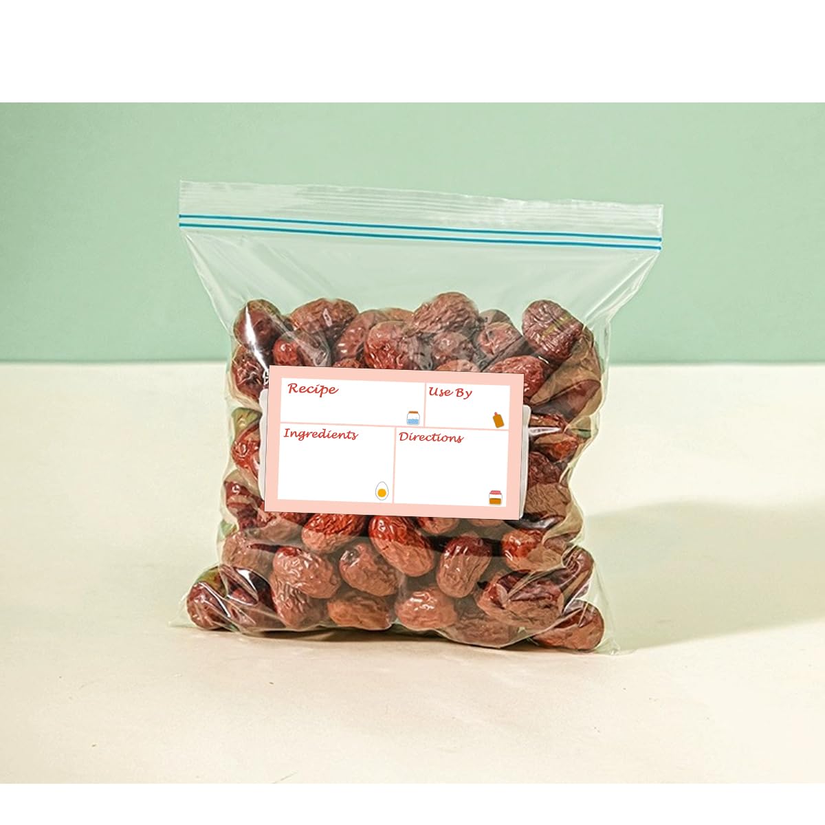 3.2 X 5 Inch Removable Pantry Labels - 100 Pcs, Oil and Water Resistant Food Labels for Freezer Storage