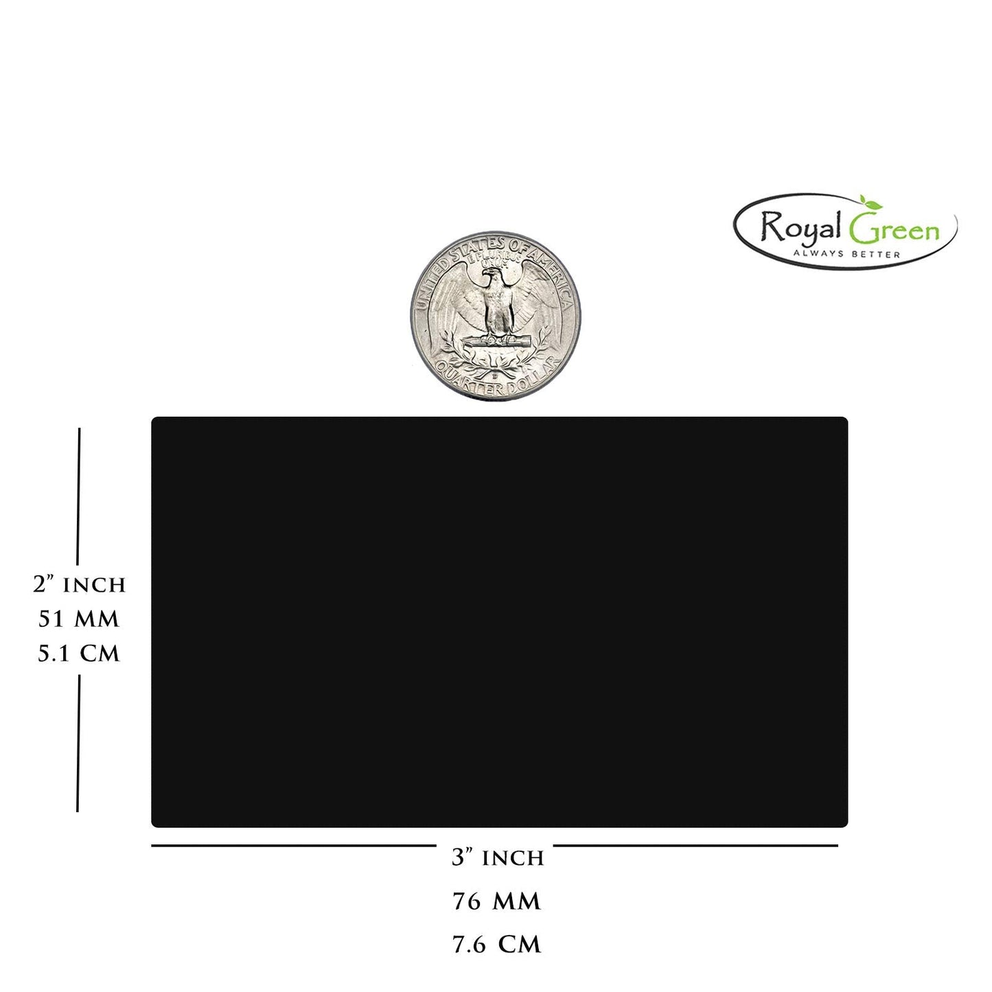 Royal Green ID Labels Sticker Permanent Adhesive 3x2 inch (76mm x 51mm) Rectangular White Sticker Roll - 500 Pack