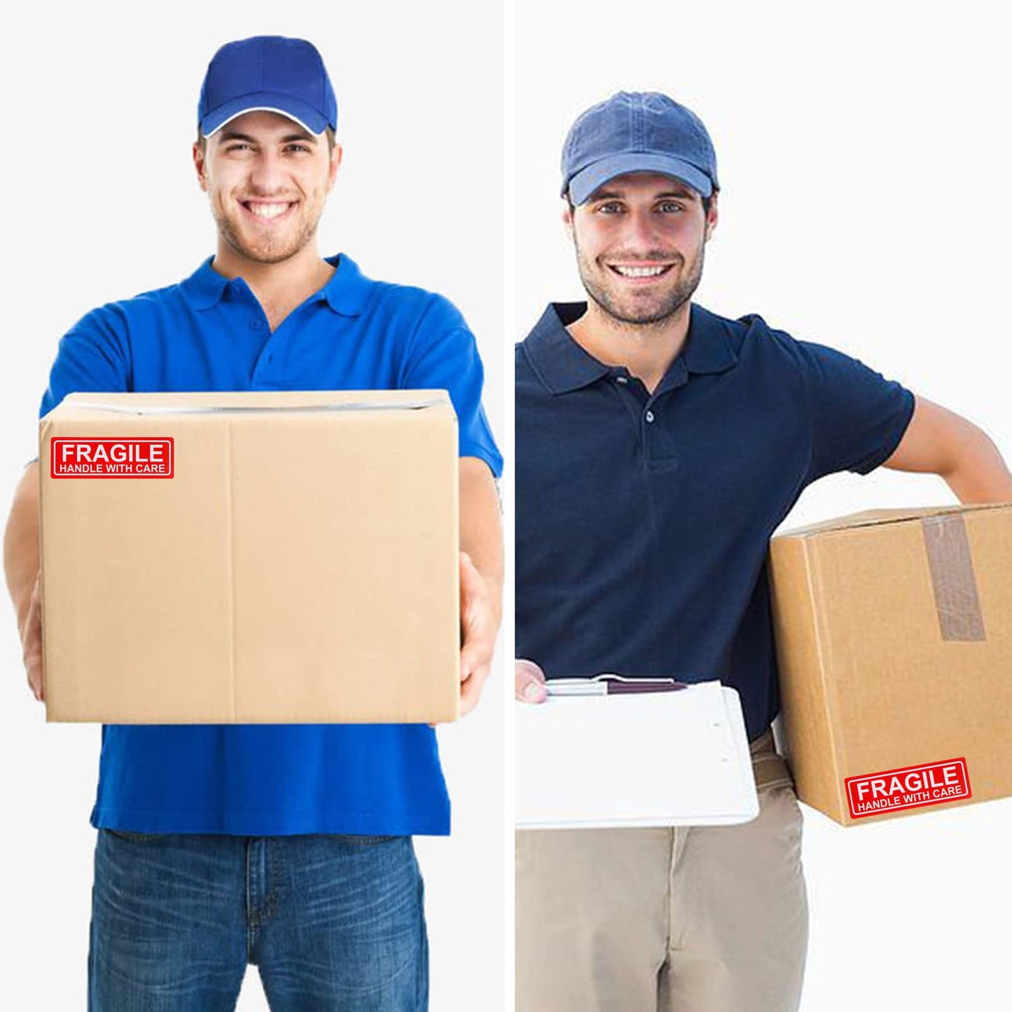 1" X 3" Fragile Handle with Care Warning Stickers for Shipping Moving and Packing, 500 Pcs Permanent Adhesive Labels, 1 Roll