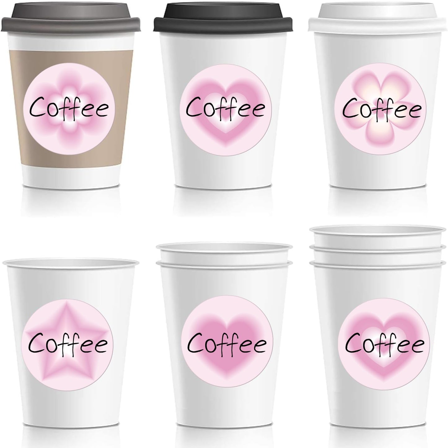 2 Inch Circle Thermal Stickers, Self-Adhesive Round Direct Thermal Labels with Perforation Line, Multi-Purpose Waterproof Thermal Label Stickers for Business, 500 Labels/1 Roll, Pink 2"(Round)