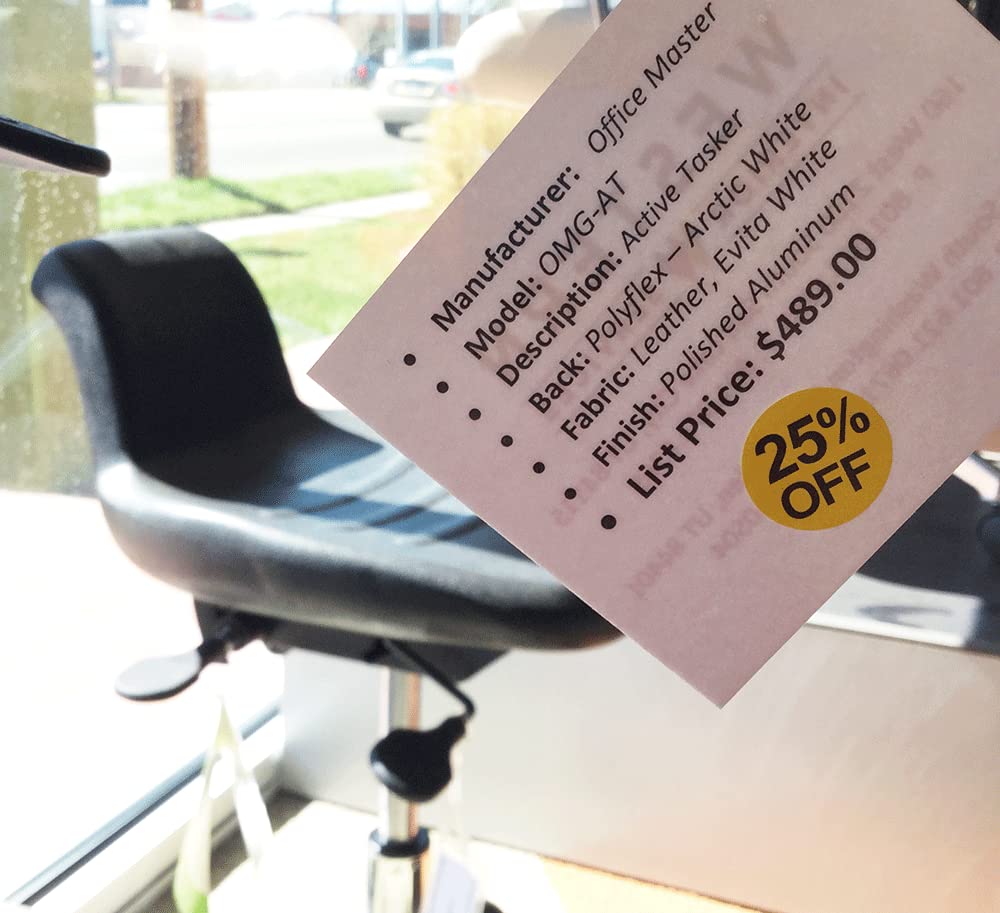 25% Percent Off Stickers for Retail 0.75 Inch 500 Adhesive Labels