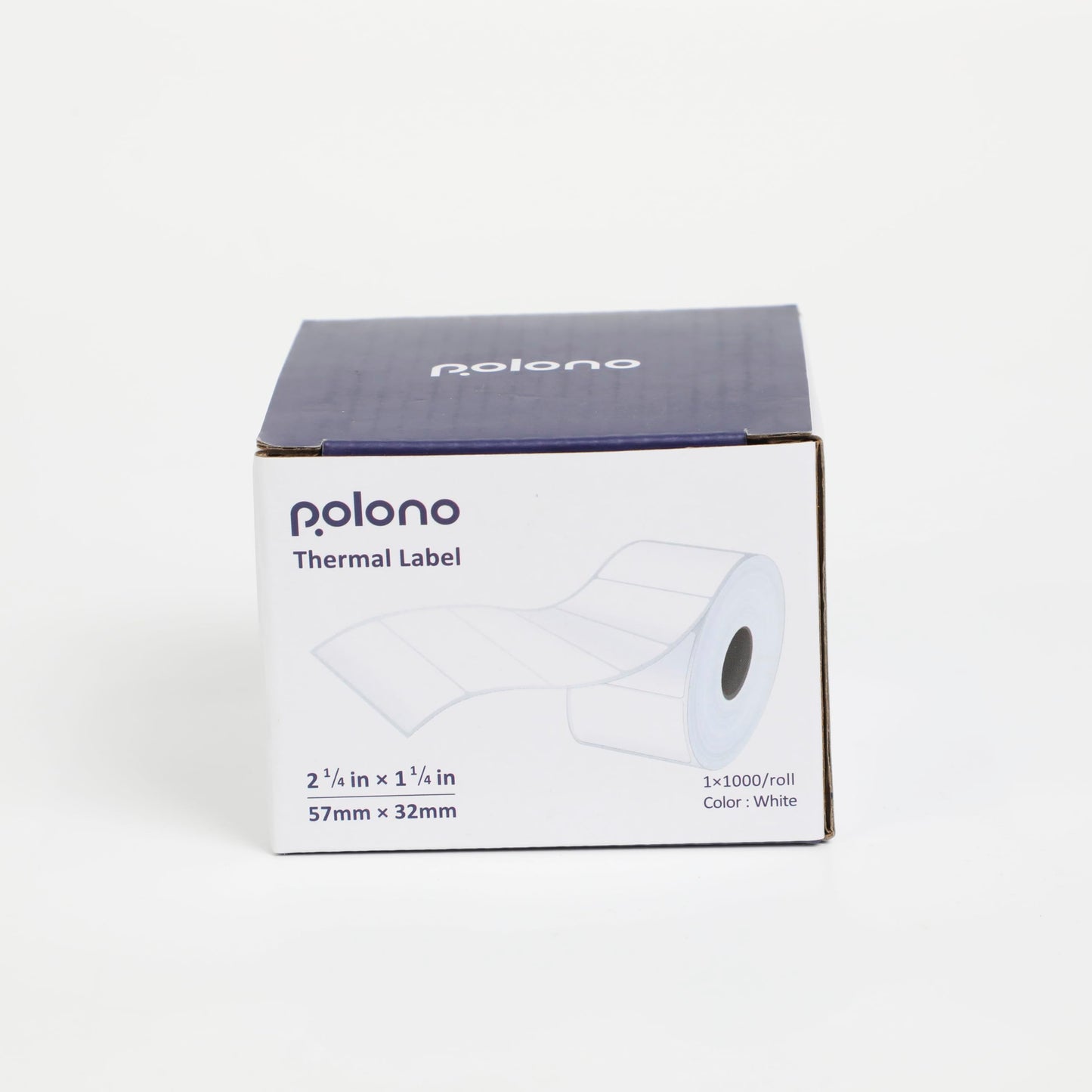 POLONO Genuine 2.25" x 1.25" Direct Thermal Label, Self-Adhesive Address Shipping Thermal Label, Barcodes, Address Postage Labels Compatible with POLONO PL80E, PL70E, PL60 Label Printer (1000 Labels) 2.25×1.25