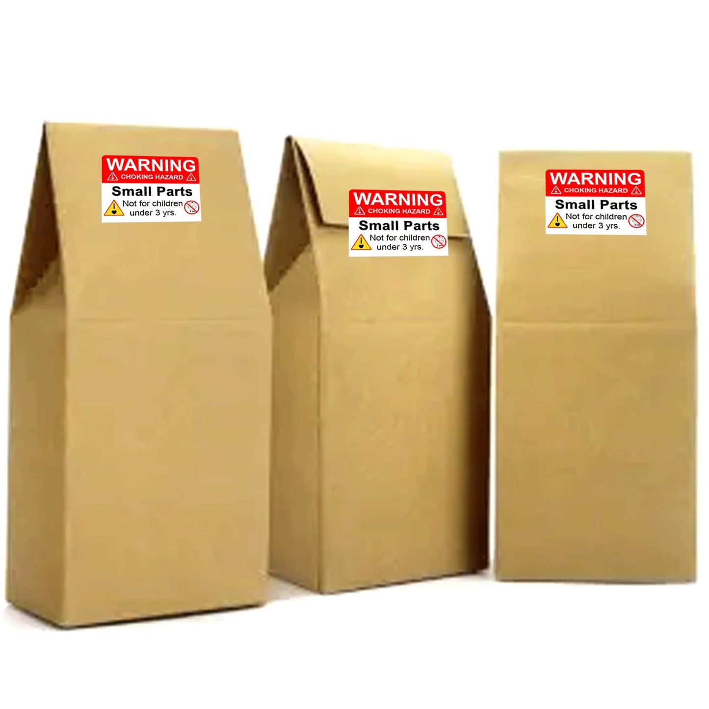 wootile Choking Warning Hazard Labels 1x 2 Inch Choking Warning Labels Red Small Parts Suffocation Warning Stickers Not for Children Under 3 Years Label for Packing Shipping 500 pcs 1 x 2Inch