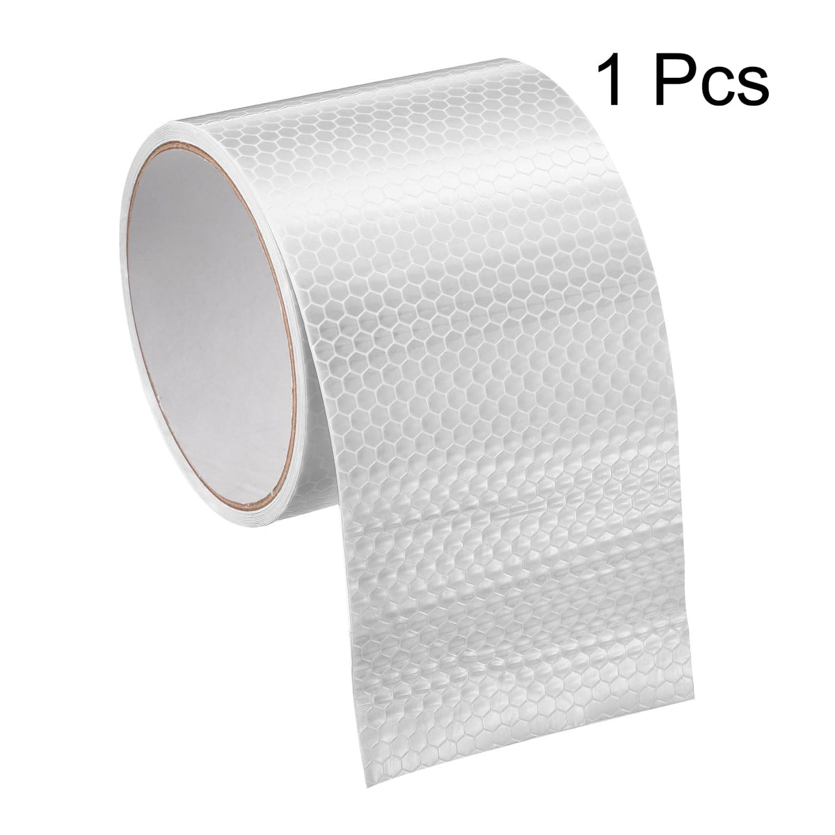 MECCANIXITY Reflective Tape, 3" x 10 Ft Night Safety Caution Warning Tapes Adhesive Tapes Waterproof PVC Marking Stickers for Trailers Motorcycle Steps Floor Boats Floor, White 3 Inch x 10 Ft 1