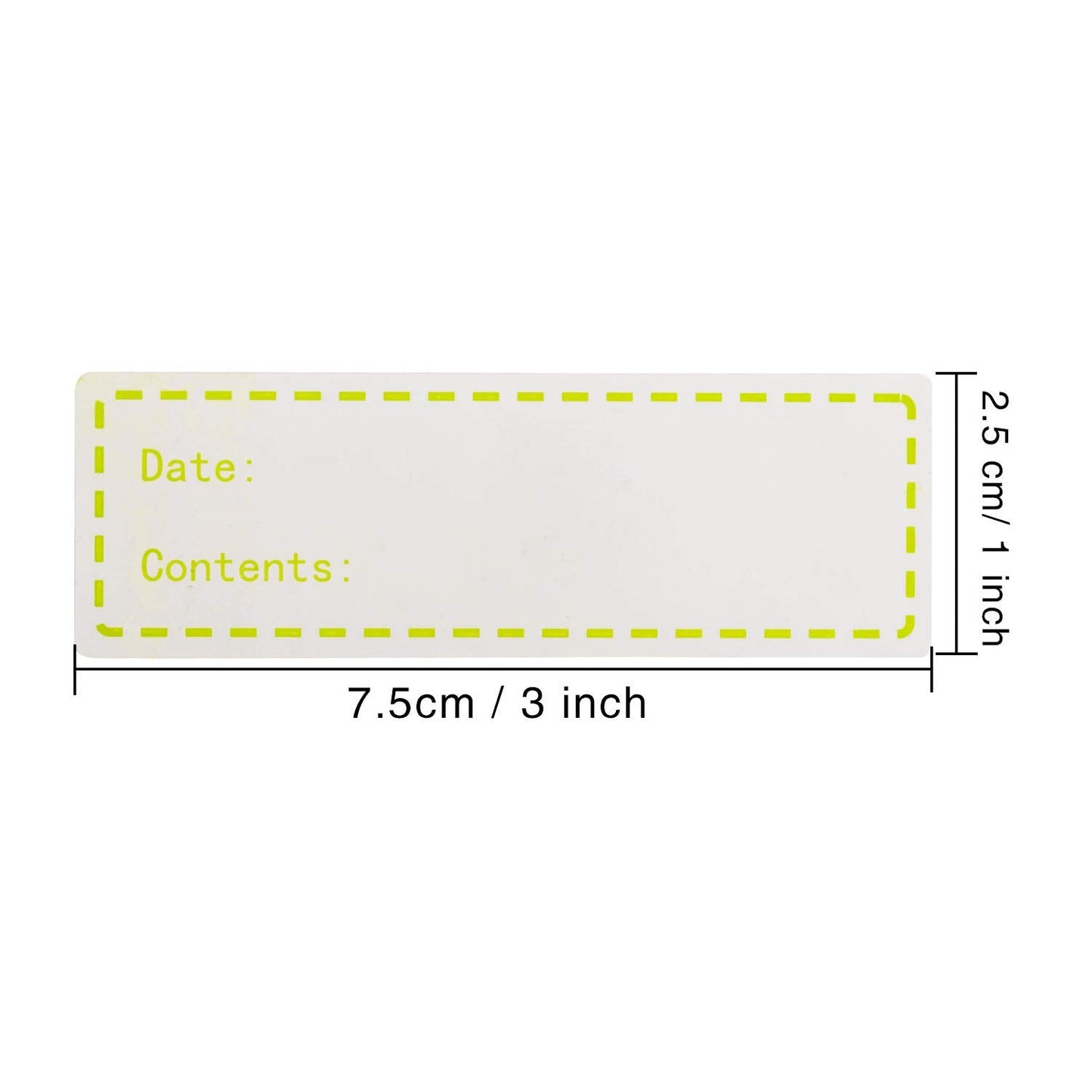 1000 Pieces 1 x 3 Inch Food Storage Freezer Sticker Removable Refrigerator Freezer Labels