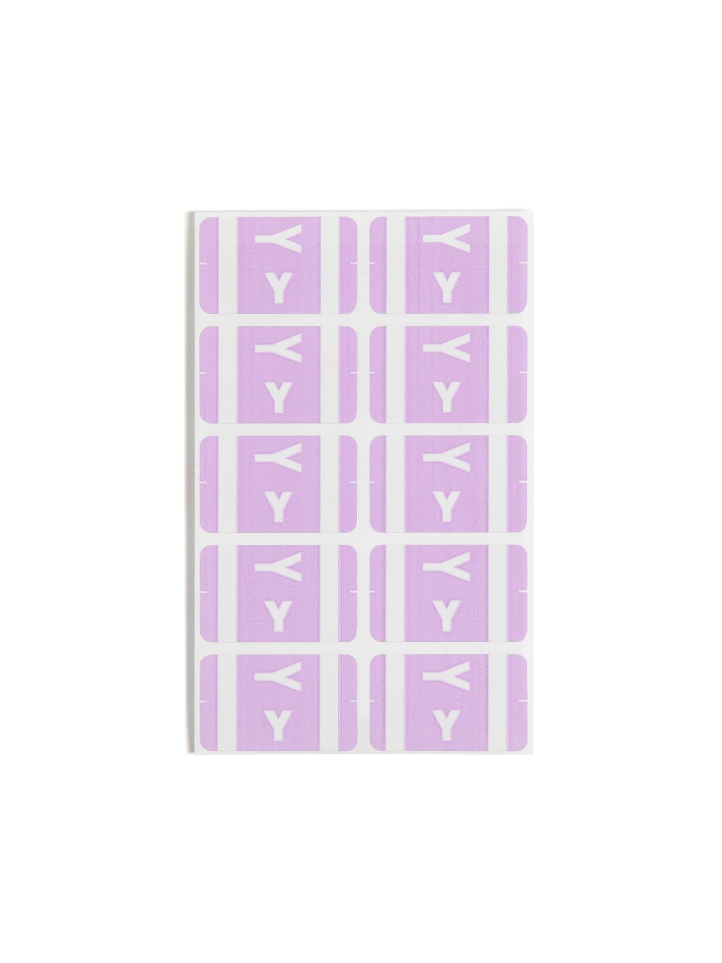 Smead AlphaZ ACCS Color-Coded Alphabetic Label, Y, Lavender, 100 Labels per Pack (67195)