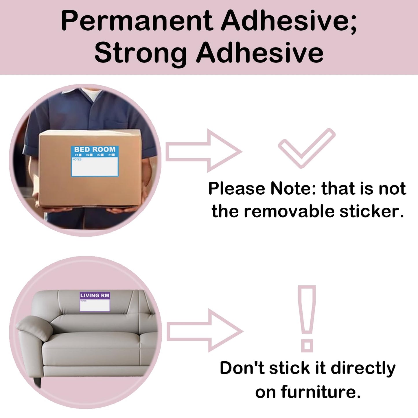 390PCS Home Moving Labels with Fragile Stickers, for Shipping, Moving Boxes, Moving Supplies and Labels Large 390.0