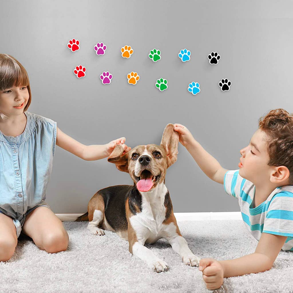 Paw Print Sticker,Dog Puppy Pet Paw Print Self-Adhesive Label Decal Envelope Seal Paster Sticker for Party Decoration(1000pcs,1.5")