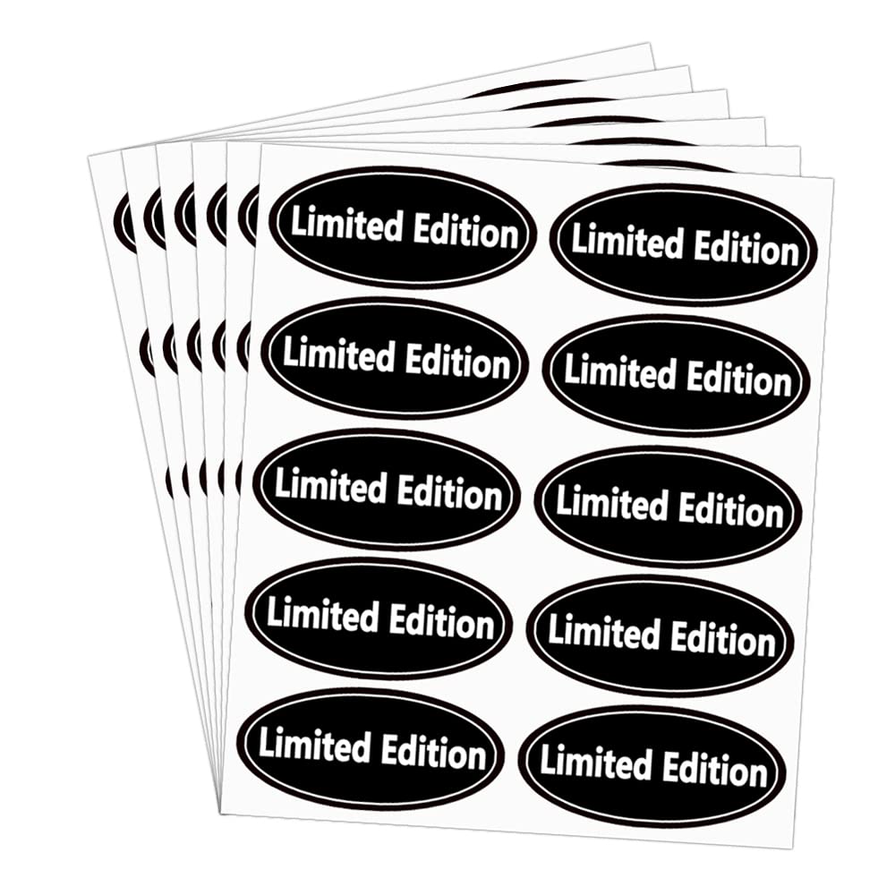 Limited Edition Retail Labels 2x1 inch Product Stickers for Small Business,500 Pcs Per Pack