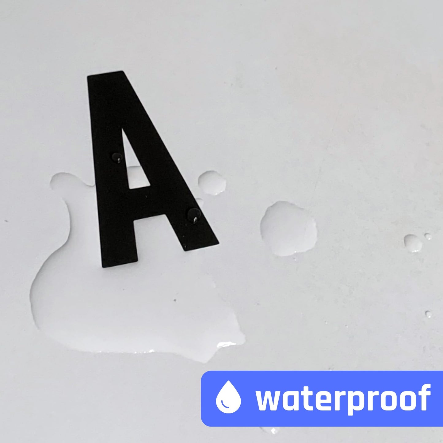 30 Sets, 1 inch - Black Vinyl Letter Alphabet Stickers, Self Adhesive Stick on Letters, Waterproof Outdoor Use