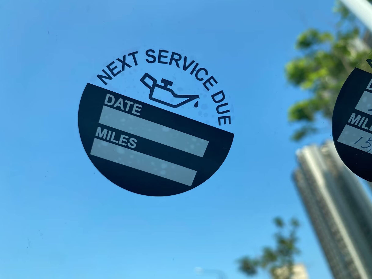2 inch Oil Change Service Reminder Static Cling Stickers Oil Change Stickers 60 Labels