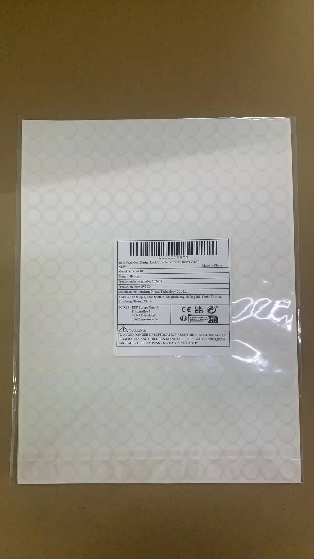 3000 Pack Fruit Design Hole Punch Reinforcement Sticker Labels, Tear Resistant Plastic Circles Hole Protectors for Loose-Leaf Paper Sheets, 10 Donut Designs(Outer 0.5”, Inner 0.25”) Colorful Fruit